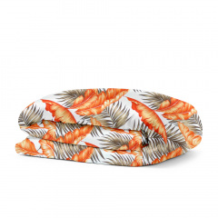 Двуспальный пододеяльник COSAS ORANGE PALMS Ранфорс 180х220 см Оранжевый Киев