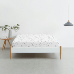 Двуспальная постель с простыней на резинке Wave CS10 COSAS лазурный 180х220 см Смела