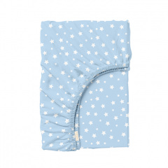 Простирадло на резинці 80х160 см LIGHT BLUE STARFALL COSAS Блакитний Гуляйполе