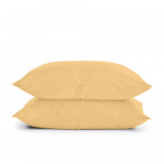 Евро комплект COSAS HONEY Ранфорс 200х220 см Золотистый Хуст