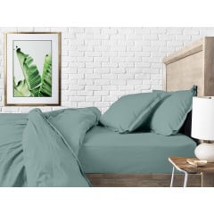 Двуспальный комплект COSAS ASHMINT Ранфорс 180х220 см Агава Киев