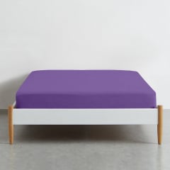 Простынь на резинке COSAS LAVENDER Ранфорс 180х200х20 см Светлая слива Борисполь