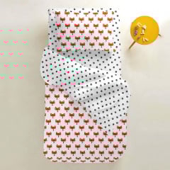 Дитяче простирадло COSAS PAW Ранфорс 60х120х12 см Білий Костопіль