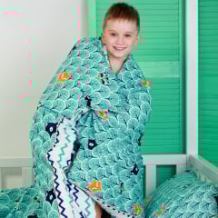 Евро наволочка COSAS WOOD BEAR 50х70 см Мятный Долина