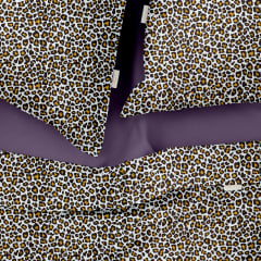 Полуторная постель с простыней на резинке Leopard CS3 COSAS Бежевый 160х220 см Братское