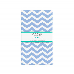 Простирадло на резинці 80х160 см BLUE ZIGZAG COSAS Блакитний Куп'янськ