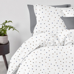 Полуторна постільна білизна Delta CS2 COSAS Білий 160х220 см Бровари