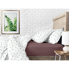 Полуторна постільна білизна Delta Cs1 COSAS Білий 160х220 см Ясногородка