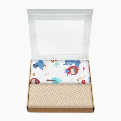 Набір пелюшок COSAS STARS & RED RIDING HOOD Бязь 80х100 см 2 шт Рожевий Сміла