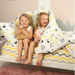 Підліткова підковдра COSAS CROWNS Ранфорс 155х215 см Жовтий Київ