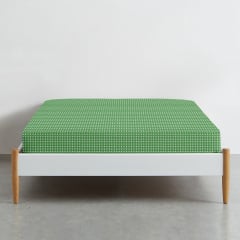 Простирадло на резинці в дитяче ліжечко 60х120 см GREEN DOTS CS1 COSAS Зелений Цумань