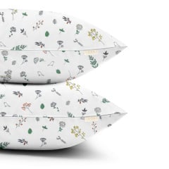 Набір наволочок COSAS WILDFLOWERS 50х70 см Білий Долина