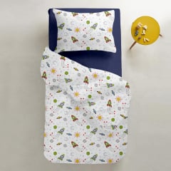 Подростковое постельное белье ROCKETS CS1 COSAS Зеленый 155х215 см Ясногородка