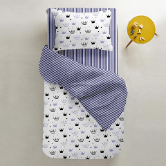 Подростковое постельное белье CROWN COSAS Голубой 155х215 см Куйбышево