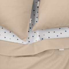 Полуторная постель с простыней на резинке Magnolia CS4 COSAS Магнолия 160х220 см Гуляйполе