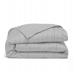 Двуспальное постельное белье Lines COSAS серый 180х220 см Братское