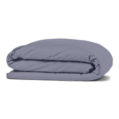 Евро комплект на резинке COSAS STORMY Ранфорс 200х220 см Стальной/Белый Киев