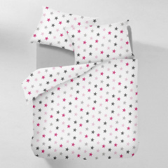 Євро наволочка COSAS STARSROSE Ранфорс 50х70 см Рожевий Броди