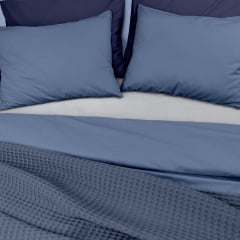 Плед-покривало вафельне COSAS 200х220 см Baltic Greek Waffle Синій Кам'янське