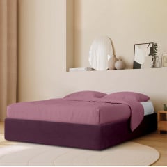 Кровать двуспальная COSAS Papaya Plum 160x200 см Сливовый Киев