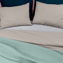 Плед-покрывало вафельное COSAS 200х220 см Wave Greek Waffle Лазурный Киев