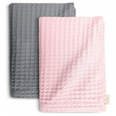 Вафельні рушники COSAS Sierra Greek Waffle CS1 Графітово-рожевий 2 шт Київ