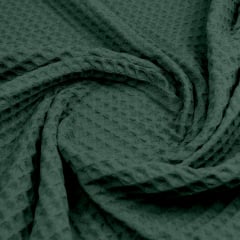 Плед-покривало вафельне COSAS 230х240 см Basil Greek Waffle Смарагдовий Костопіль