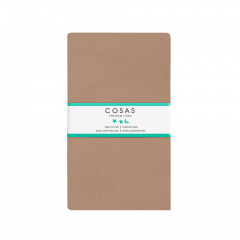 Евро постель с простыней на резинке RUM CS8 COSAS Коричневый 200х220 см Дзензелевка