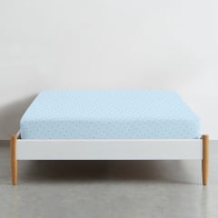 Простирадло на резинці 180х200 см MINI DOTS CS2 COSAS Блакитний Київ