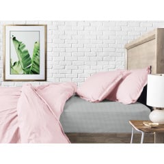 Набір наволочок COSAS BIG GREY STARS 50х70 см Рожевий/білий Ясногородка