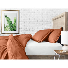 Двуспальный пододеяльник COSAS AMBER Ранфорс 180х220 см Оранжевый Бородянка