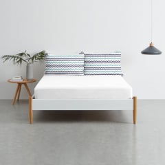 Евро наволочка COSAS SEA ZIGZAG Ранфорс 50х70 см Мятный Ясногородка