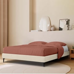 Ліжко двоспальне COSAS Mandarin Almond 180x200 см Кремовий Суми