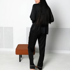 Пижама женская COSAS Pure Essence S Черный Ромны