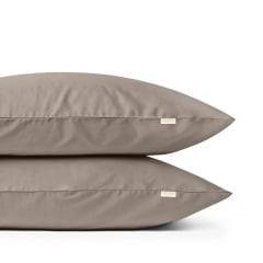 Евро постель сатин с простыней на резинке BRONZE Cosas песочный 200х220 см Прилуки