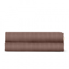 Двоспальна постільна білизна сатин LATTE Cosas Коричневий 180х220 см Володимир-Волинський