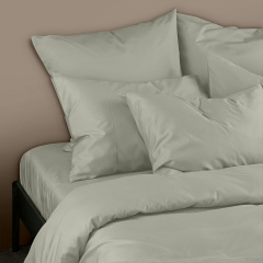 Євро постільна білизна сатин SHADOW Cosas Оливка 200х220 см Надвірна