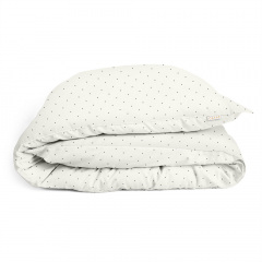 Підліткова постіль з простирадлом на гумці MINI DOTS CS28 COSAS Білий 160х220 см Бердянськ