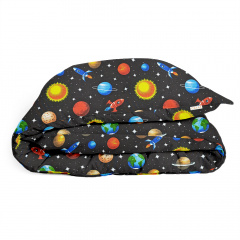 Підліткова постіль з простирадлом на гумці SPACE COSAS чорний 160х220 см Молочанськ