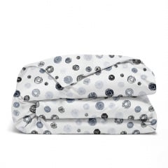 Сімейна постіль з простирадлом на гумці Yarn Balls CS3 COSAS сірий 2х160х220 см Ясногородка