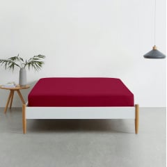 Набір наволочки і простирадло 3 шт RUBY CS4 COSAS Бордо Костопіль