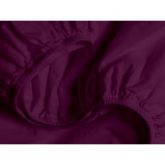 Двуспальная постель с простыней на резинке Dark Cherry CS1 COSAS Марсала 180х220 см Славянск