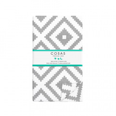 Сімейний комплект постільної білизни Ornament CS2 COSAS сірий 2х160х220 см Олександрія