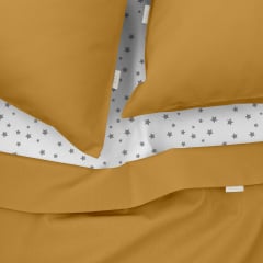 Євро постільна білизна Curcuma CS6 COSAS Гірчичний 200х220 см Київ