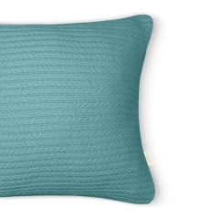 Наволочка COSAS Azure Knitted Braid 40х40 см Бирюзовый Киев