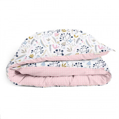 Підліткова підковдра COSAS FLOWERS Ранфорс 155х215 см Рожевий Сарни