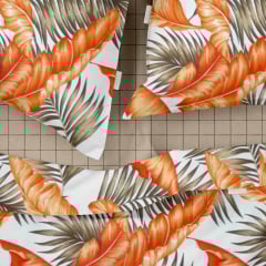 Двуспальное постельное белье ORANGE PALMS CS2 COSAS оранжевый 180х220 см Еланец