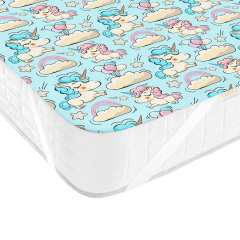 Непромокаючий наматрацник 70х120 см MINT UNICORN COSAS М'ятний Київ