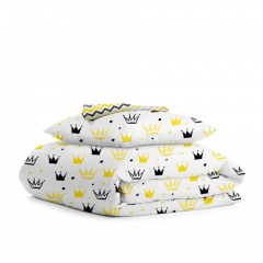 Дитячий комплект COSAS CROWN Ранфорс 110х140 см Жовтий Братське