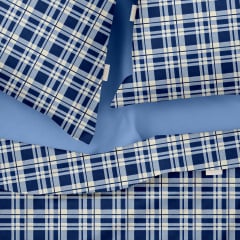 Полуторная постель с простыней на резинке Cell CS5 COSAS Голубой 160х220 см Ковель